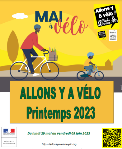Affiche de Allons Y A Vélo Printemps 2023